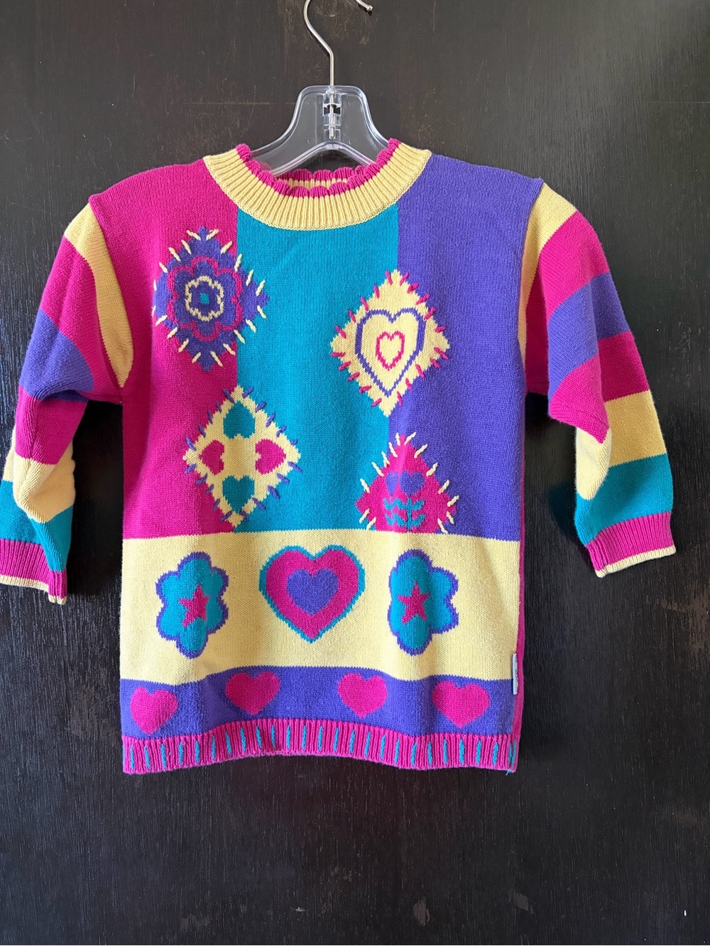 Vintage 90’s Gymboree girls color block sweater size large